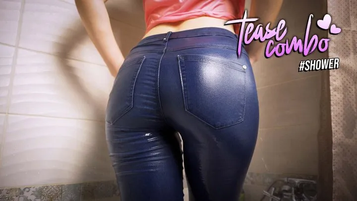 Wet Jeans Fetish Ass Worship