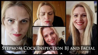 Stepmom Cock Inspection Blowjob and Facial