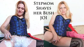 Stepmom Shaves her Bush JOI