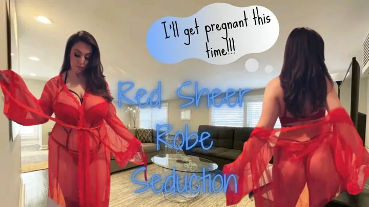 Red Sheer Robe Seduction { }