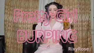 PrettyGirl Burping