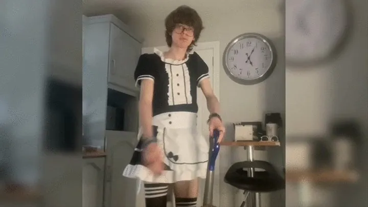 Sissy Femboy Maid Cums In Ur House