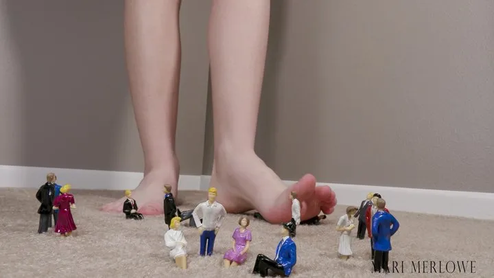 Barefoot Giantess Steps on You - Mari Merlowe