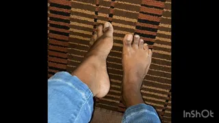 Rubbing Feet With Lotion