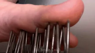 foot massage with spikes