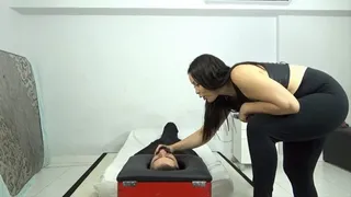 Asian pawg putting the slave on a smother box and sitting on his face very hard in the ass By KIARA AND DANIEL SANTIAGO Cam By Aline