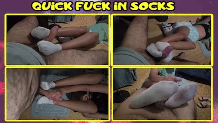 Hard fucking Asian Milf with Big Ass massive cumshot on socks footjob and sockjob huge dick