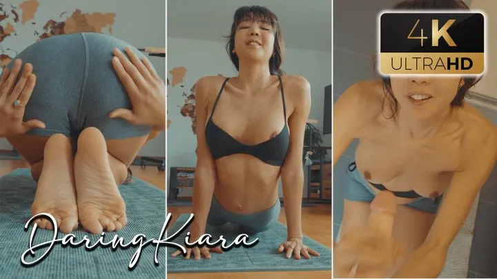 Huge Load on Asian Yoga Teacher