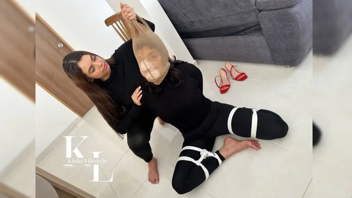 Luana &amp; Simona: High Heels on Socks over Yoga Pants