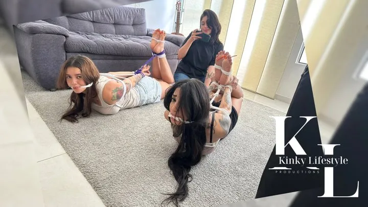 What happens when you don't pay the rent: Mara & Luana with Tied Toes, Feet Worshiped by Simona
