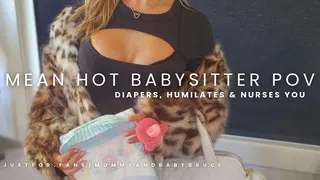 Hot Mean Babysitter Teases You