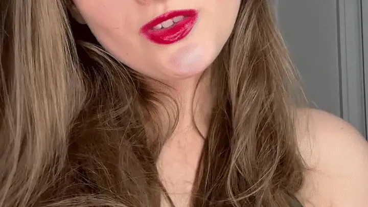 Stare Into My Eyes Silent Face and Eye Worship - Goddess Alya silently mesmerizes you in this sexy face and eye fetish clip featuring lingerie blue eyes red lipstick and more