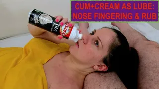 Nostrils Fuck: Cum+Cream as Lube, Nose Fetish to its Maximum