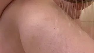 Brooding Beaver BBW Shaving legs and pits in shower