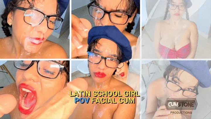 LATIN SCHOOL GIRL POV FACIAL CUM