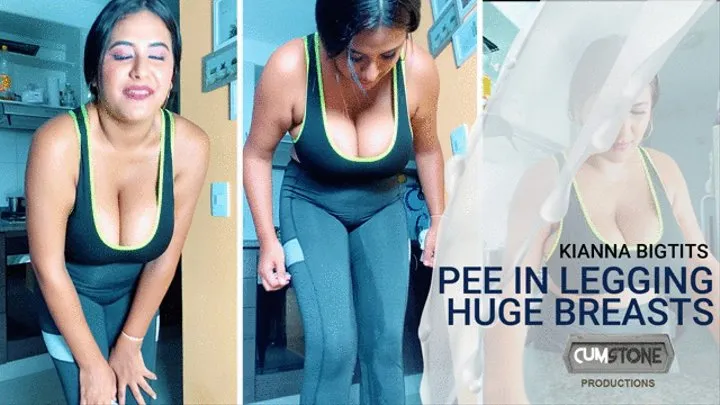 PEE IN LEGGINGS HUGE BREASTS