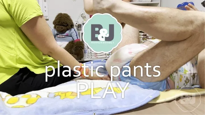 Plastic pants play