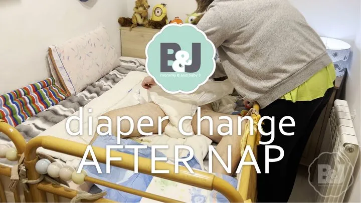 Diaper change after nap