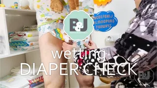 Wetting diaper check