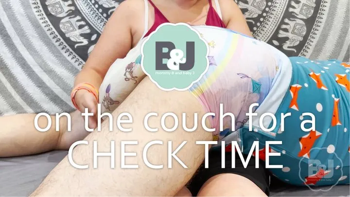 On the couch for a check time