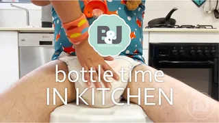 Bottle time in kitchen