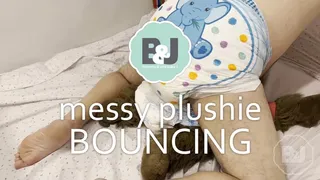 Messy plushie bouncing