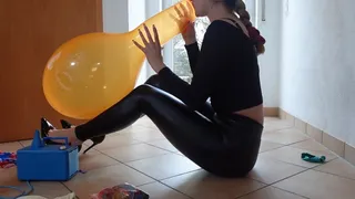 destroying a looner's balloon supplies