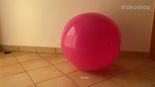 farting on a pink beachball