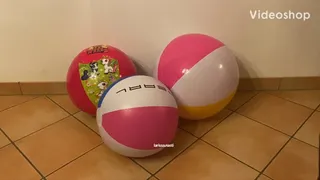 kicking beachballs violently