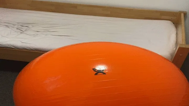 orange gymball bounce