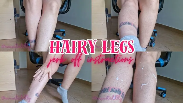 JOI And Cum On My Hairy Legs