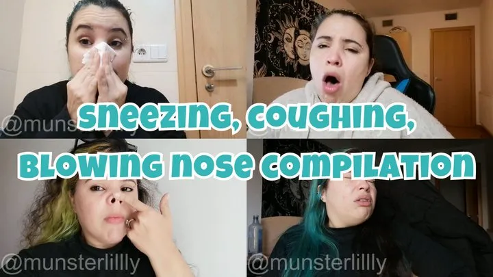 Sneezing, Coughing, Nose Blowing Compilation