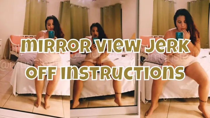Jerk Off With Me - Mirror View Masturbation Encouragement