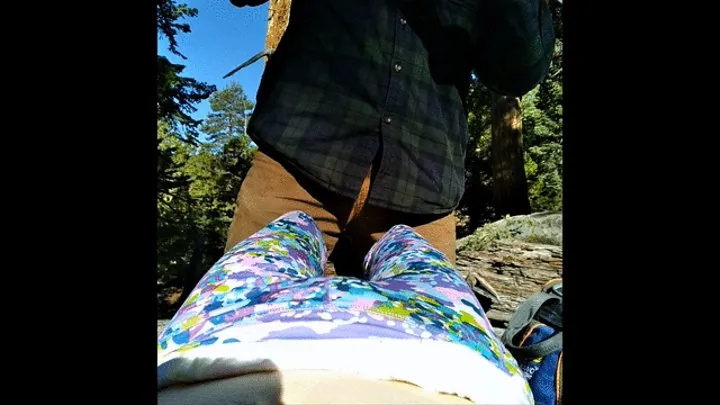 Outdoor diaper change and cummies