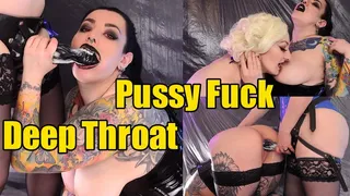 Deep Throat & Pussy Fuck for Inked Slut!