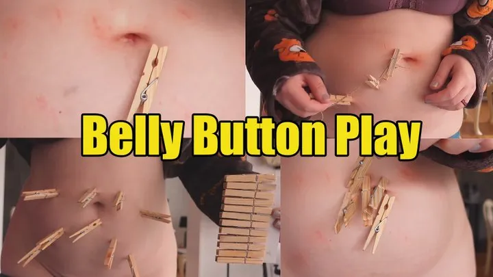 Belly play with clothespins