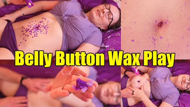 Wax into my navel, creating a navel cast!