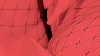 THICK LATINA RIPS FISHNETS AND FUCKS HER WET PUSSY TIL SHE CUMS