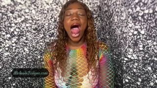 Long Wide Tongue with saliva tease