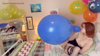B2P Preinflated Periwinkle 17'' Tuftex while Rubbing my Pussy
