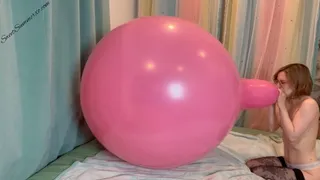 Blow to Pop 36 inch Pink Tuftex Balloon