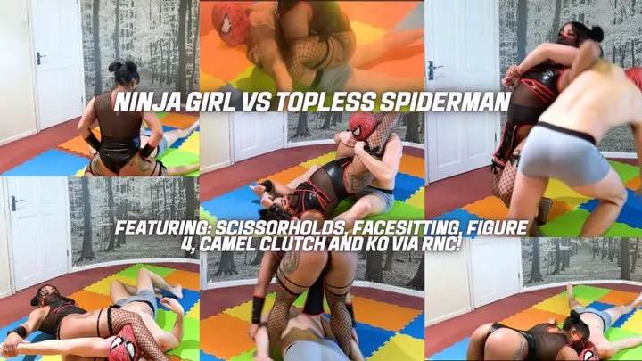 Ninja Warrior takes on Topless Spiderman