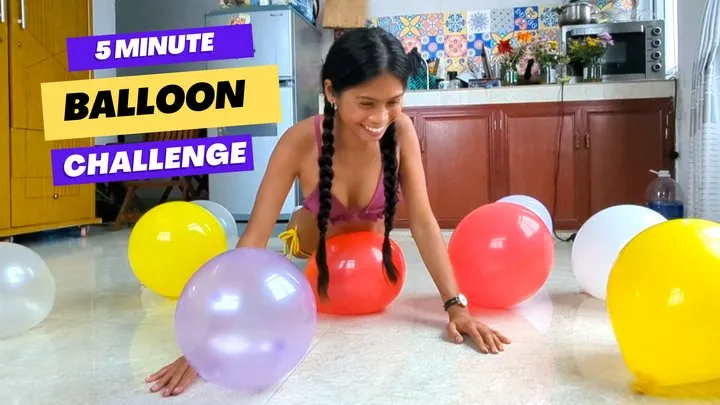 5 Minute Balloon Popping Challenge