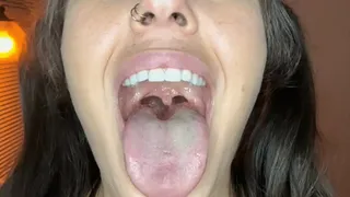 Swallowing water with an open mouth