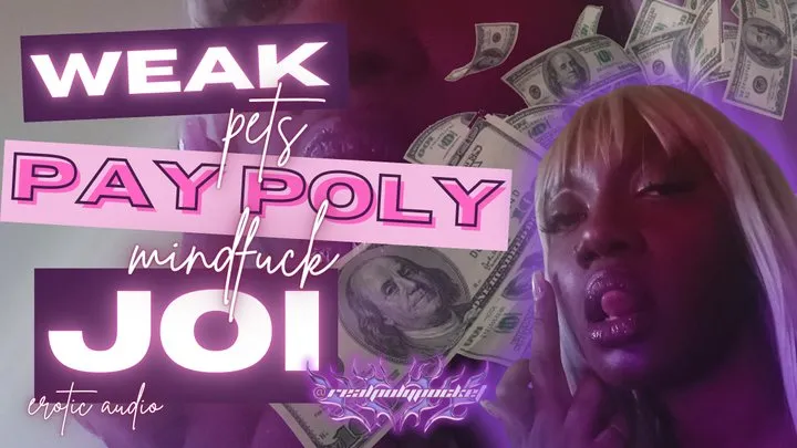 Weak Pets Pay Poly Findom Mindfuck JOI Audio Dope