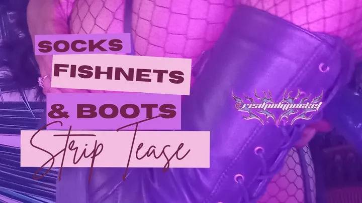 Stripping My Fishnet Ebony Feet Out Of My Boots