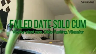 Voyeur Plant Cam MILF Dildo Fucking After Bad Date