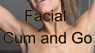 Massive Facial Cum Covered Slut Washes Up Your Cum