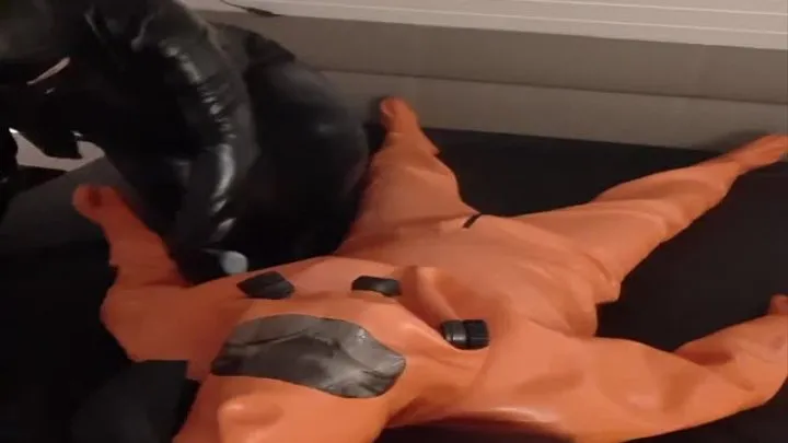 What a heavy rubber fuck