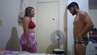 Mistress Vitória ballbusting me until I ejaculate